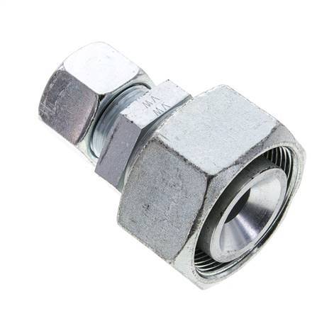 20S & 38S Zink plated Steel Straight Cutting Fitting with Swivel 315 bar ISO 8434-1