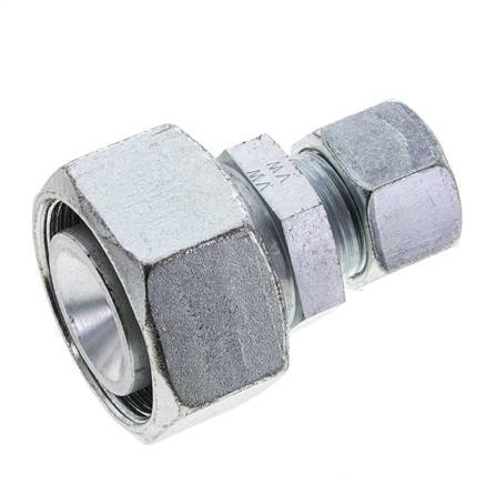 20S & 38S Zink plated Steel Straight Cutting Fitting with Swivel 315 bar ISO 8434-1