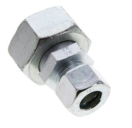 20S & 38S Zink plated Steel Straight Cutting Fitting with Swivel 315 bar ISO 8434-1