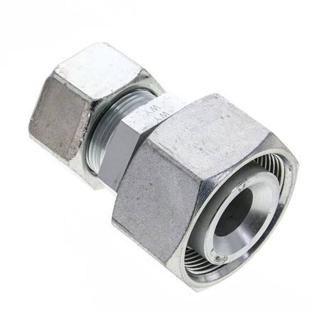 25S & 38S Zink plated Steel Straight Cutting Fitting with Swivel 315 bar ISO 8434-1
