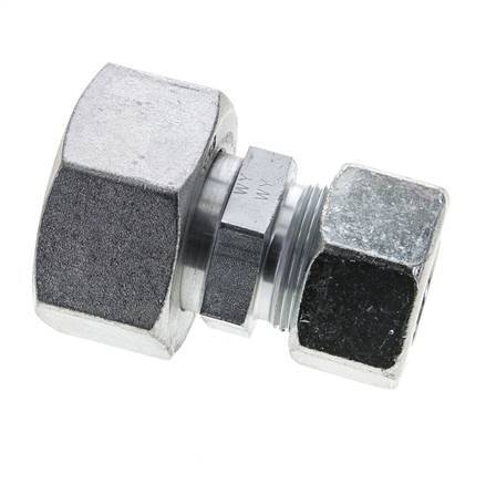 25S & 38S Zink plated Steel Straight Cutting Fitting with Swivel 315 bar ISO 8434-1