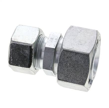 25S & 38S Zink plated Steel Straight Cutting Fitting with Swivel 315 bar ISO 8434-1