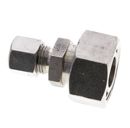 10L & 22L Stainless Steel Straight Cutting Fitting with Swivel 160 bar ISO 8434-1