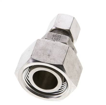 10L & 22L Stainless Steel Straight Cutting Fitting with Swivel 160 bar ISO 8434-1
