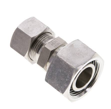 15L & 22L Stainless Steel Straight Cutting Fitting with Swivel 160 bar ISO 8434-1