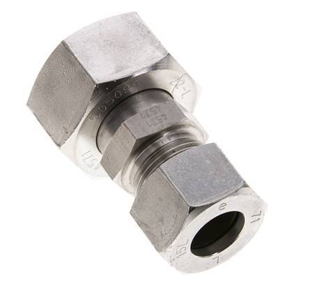 15L & 22L Stainless Steel Straight Cutting Fitting with Swivel 160 bar ISO 8434-1