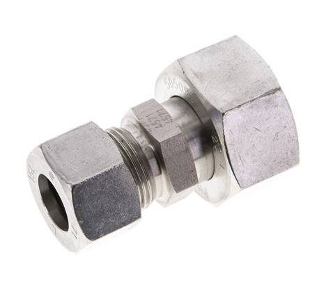 15L & 22L Stainless Steel Straight Cutting Fitting with Swivel 160 bar ISO 8434-1