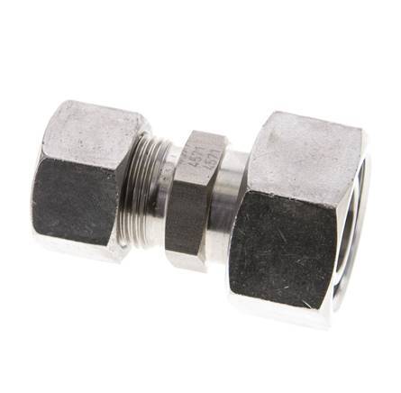 15L & 22L Stainless Steel Straight Cutting Fitting with Swivel 160 bar ISO 8434-1