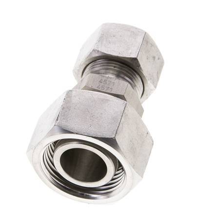 15L & 22L Stainless Steel Straight Cutting Fitting with Swivel 160 bar ISO 8434-1