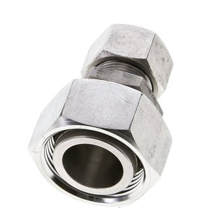 15L & 28L Stainless Steel Straight Cutting Fitting with Swivel 160 bar ISO 8434-1