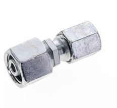 6L & 8L Zink plated Steel Straight Cutting Fitting with Swivel 315 bar NBR O-ring Sealing Cone ISO 8434-1 [2 Pieces]