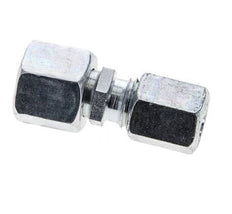 6L & 8L Zink plated Steel Straight Cutting Fitting with Swivel 315 bar NBR O-ring Sealing Cone ISO 8434-1 [2 Pieces]