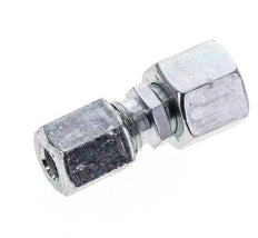 6L & 8L Zink plated Steel Straight Cutting Fitting with Swivel 315 bar NBR O-ring Sealing Cone ISO 8434-1 [2 Pieces]
