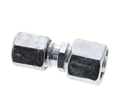 6L & 8L Zink plated Steel Straight Cutting Fitting with Swivel 315 bar NBR O-ring Sealing Cone ISO 8434-1 [2 Pieces]