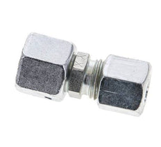 8L & 10L Zink plated Steel Straight Cutting Fitting with Swivel 315 bar NBR O-ring Sealing Cone ISO 8434-1 [2 Pieces]