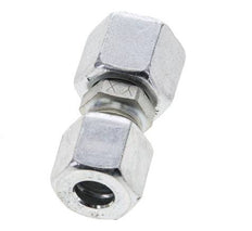 8L & 10L Zink plated Steel Straight Cutting Fitting with Swivel 315 bar NBR O-ring Sealing Cone ISO 8434-1 [2 Pieces]