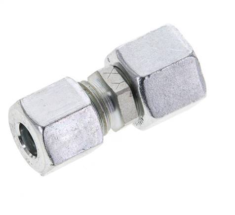 8L & 10L Zink plated Steel Straight Cutting Fitting with Swivel 315 bar NBR O-ring Sealing Cone ISO 8434-1 [2 Pieces]