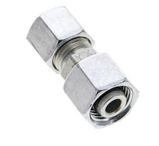 8L & 10L Zink plated Steel Straight Cutting Fitting with Swivel 315 bar NBR O-ring Sealing Cone ISO 8434-1 [2 Pieces]