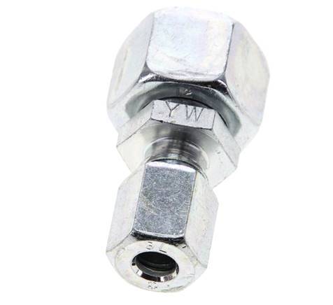 6L & 12L Zink plated Steel Straight Cutting Fitting with Swivel 315 bar NBR O-ring Sealing Cone ISO 8434-1 [2 Pieces]