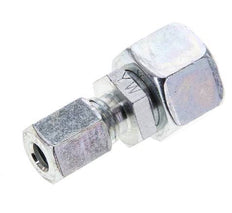 6L & 12L Zink plated Steel Straight Cutting Fitting with Swivel 315 bar NBR O-ring Sealing Cone ISO 8434-1 [2 Pieces]