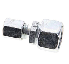 6L & 12L Zink plated Steel Straight Cutting Fitting with Swivel 315 bar NBR O-ring Sealing Cone ISO 8434-1 [2 Pieces]