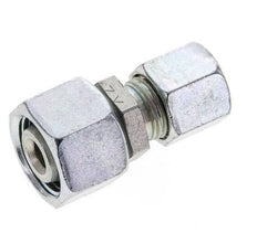 8L & 12L Zink plated Steel Straight Cutting Fitting with Swivel 315 bar NBR O-ring Sealing Cone ISO 8434-1 [2 Pieces]