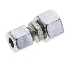 8L & 12L Zink plated Steel Straight Cutting Fitting with Swivel 315 bar NBR O-ring Sealing Cone ISO 8434-1 [2 Pieces]
