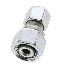 8L & 12L Zink plated Steel Straight Cutting Fitting with Swivel 315 bar NBR O-ring Sealing Cone ISO 8434-1 [2 Pieces]