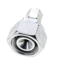 Racor de corte recto de acero galvanizado de 6L y 18L con rótula de 315 bar Cono de sellado con junta tórica de NBR ISO 8434-1