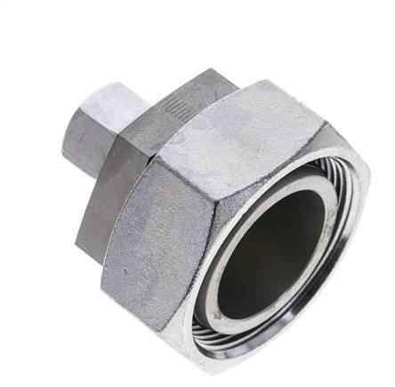 12L & 42L Zink plated Steel Straight Cutting Fitting with Swivel 160 bar NBR O-ring Sealing Cone ISO 8434-1