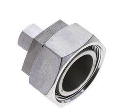 12L & 42L Zink plated Steel Straight Cutting Fitting with Swivel 160 bar NBR O-ring Sealing Cone ISO 8434-1