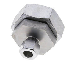 12L & 42L Zink plated Steel Straight Cutting Fitting with Swivel 160 bar NBR O-ring Sealing Cone ISO 8434-1