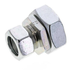 28L & 42L Zink plated Steel Straight Cutting Fitting with Swivel 160 bar NBR O-ring Sealing Cone ISO 8434-1