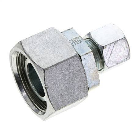 14S & 30S Zink plated Steel Straight Cutting Fitting with Swivel 400 bar NBR O-ring Sealing Cone ISO 8434-1