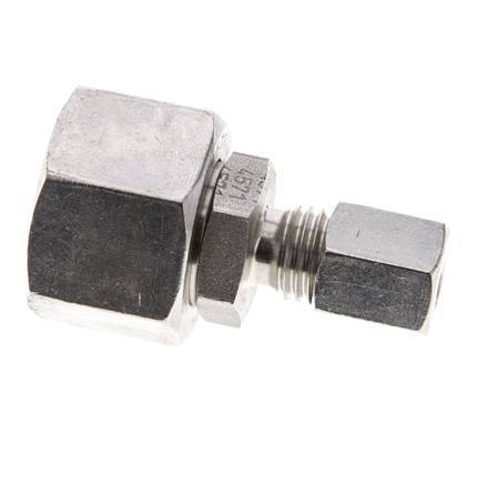 6L & 15L Stainless Steel Straight Cutting Fitting with Swivel 315 bar FKM O-ring Sealing Cone ISO 8434-1
