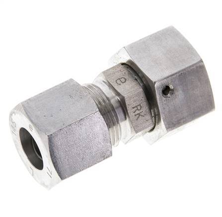 14S & 16S Stainless Steel Straight Cutting Fitting with Swivel 400 bar FKM O-ring Sealing Cone ISO 8434-1