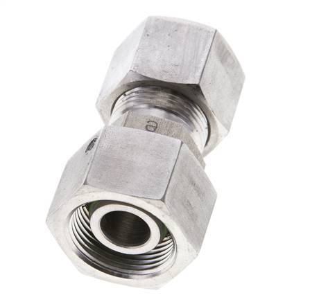 14S & 16S Stainless Steel Straight Cutting Fitting with Swivel 400 bar FKM O-ring Sealing Cone ISO 8434-1