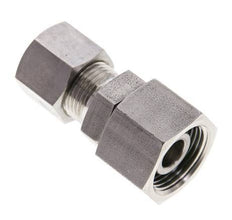 10S & 14S Stainless Steel Straight Compression Fitting with Swivel 400 bar FKM O-ring Sealing Cone ISO 8434-1