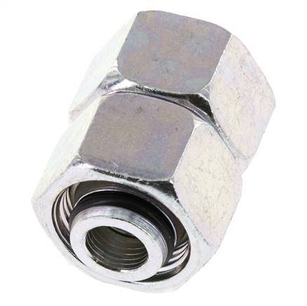 15L Acero Zincado Recto con Rótula 315 bar Junta tórica de NBR Cono de estanquidad ISO 8434-1