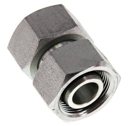 Acero Zincado 18L Recto con Rótula 315 bar Junta tórica de NBR Cono de estanquidad ISO 8434-1