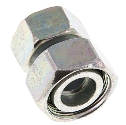 22L y 28L Acero zincado Recto con rótula 160 bar Junta tórica de NBR Cono de sellado ISO 8434-1