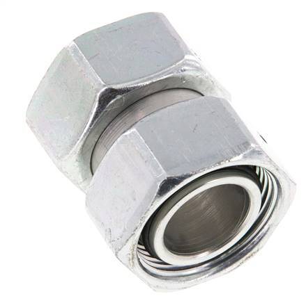 35L Acero Zincado Recto con Rótula 160 bar Junta tórica de NBR Cono de estanquidad ISO 8434-1