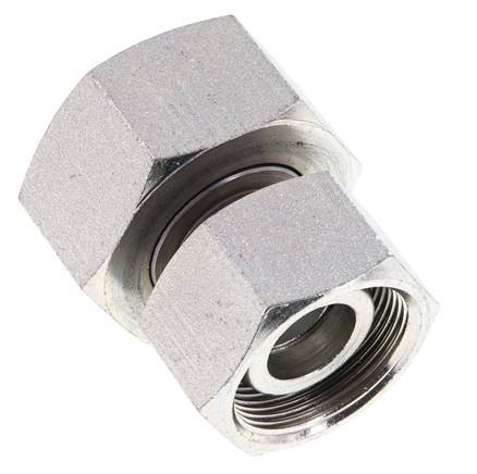 30S y 38S Acero zincado Recto con rótula 315 bar Junta tórica de NBR Cono de estanqueidad ISO 8434-1