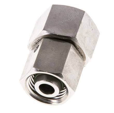 10L y 12L Acero Inoxidable Recto con Giro 315 bar Junta tórica de FKM Cono de sellado ISO 8434-1
