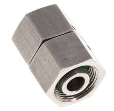 14S Acero inoxidable Recto con Rótula 630 bar FKM Junta tórica Cono de estanqueidad ISO 8434-1