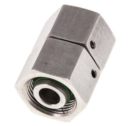 14S Acero inoxidable Recto con Rótula 630 bar FKM Junta tórica Cono de estanqueidad ISO 8434-1