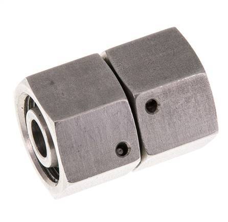 14S Acero inoxidable Recto con Rótula 630 bar FKM Junta tórica Cono de estanqueidad ISO 8434-1