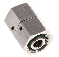 14S Acero inoxidable Recto con Rótula 630 bar FKM Junta tórica Cono de estanqueidad ISO 8434-1