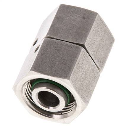 14S Acero inoxidable Recto con Rótula 630 bar FKM Junta tórica Cono de estanqueidad ISO 8434-1