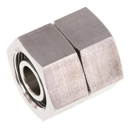 25S Acero inoxidable Recto con Rótula 400 bar FKM Junta tórica Cono de estanqueidad ISO 8434-1